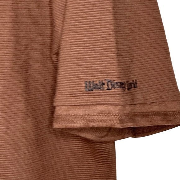 Walt Disney World Men's Brown Ribbed Polo Mickey Mouse Embroidered Size XL‎ - Picture 6 of 7